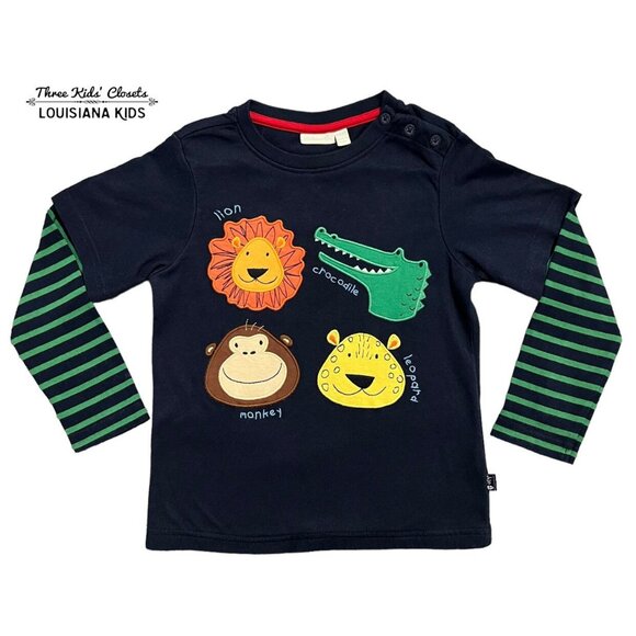 JoJo Maman Bebe Other - Jojo Maman Bebe 5-6Y Zoo Animals Appliqué Shirt